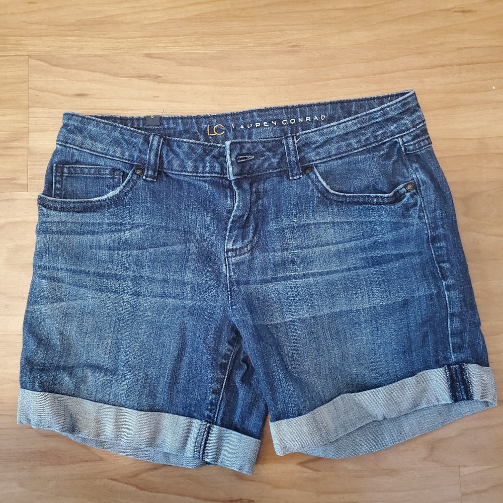 LC Lauren Conrad Blue Jean Shorts Classic Denim